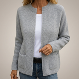 Colette | Warm Knit Zip-Up Gilet with Pockets