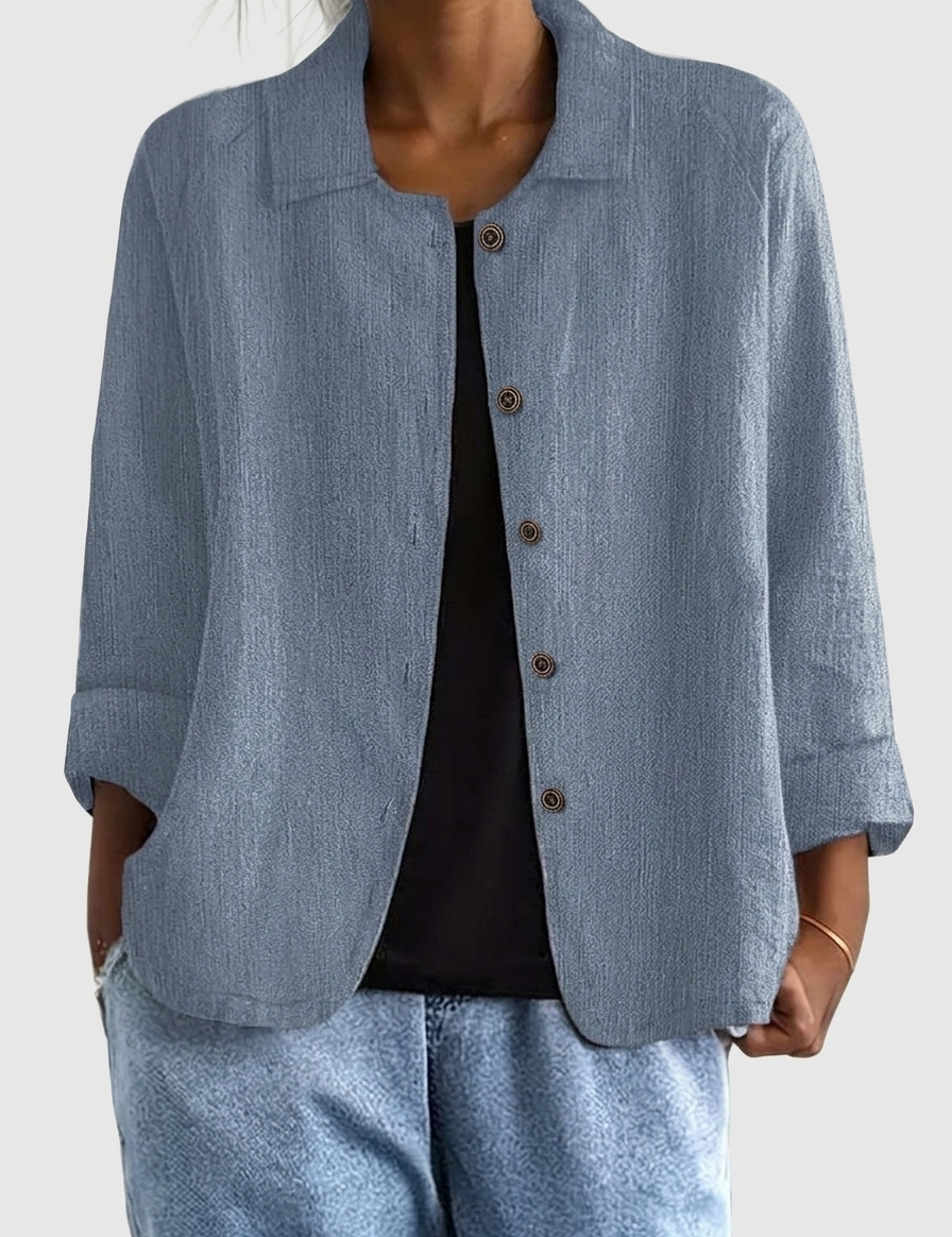 Nella | Veste Élégante avec Fermeture à Boutons