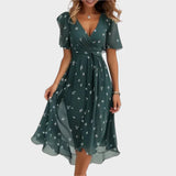 Manuela - Women's V-Neck Dress