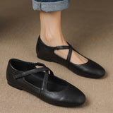 Zeor | Genuine Leather Ballet Flats