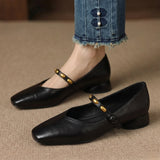 Zyra | Genuine Leather Ballet Flats