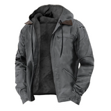 Isak | Warm Vintage Jacket with Fleece Lining and Hood