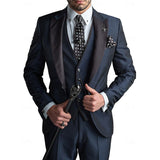 Men's Linen Suit - 3-Piece - Timeless Design for Every Occasion