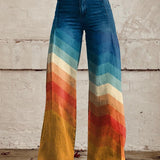 Léa | Stylish Retro Zigzag Trousers