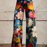 Léna - Wide-Leg Floral Trousers