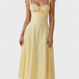 Carolina - Floral Dress with Fitted Bodice