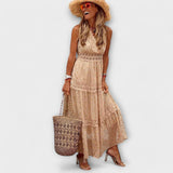Lola - Boho Lace Maxi Dress