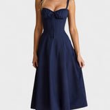 Carolina - Floral Dress with Fitted Bodice
