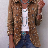 Ilenia | Animal Print Bohemian Jacket with Ruffles