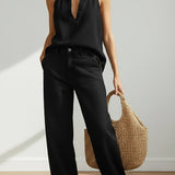 Ivy | Soft Washed Vintage Denim Two-Piece Set