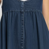 Karen | Soft Washed Vintage Denim Maxi Dress