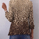 Ilaria | Leopard Print Jacket with Ruffles