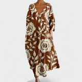 Ana - Colourful Dress with V-Neckline