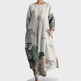 Ana - Colourful Dress with V-Neckline