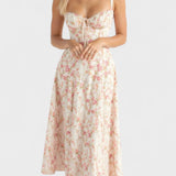 Carolina - Floral Dress with Fitted Bodice