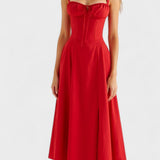 Carolina - Floral Dress with Fitted Bodice
