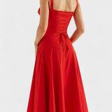 Carolina - Floral Dress with Fitted Bodice