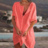 Ágata - Relaxed Linen and Cotton Dress
