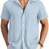 Ethan | Pleated Short-Sleeve Summer Shirt