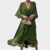 Natércia - Dress with Bow and Handcrafted Details
