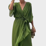 Natércia - Dress with Bow and Handcrafted Details