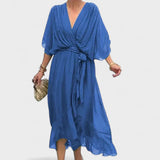 Natércia - Dress with Bow and Handcrafted Details