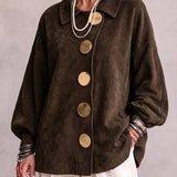 Lorene | Suede Jacket with Buttons