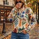 Tabitha | Zip-Up Cardigan, Botanical Garden Floral