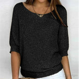 Luigia - Elegant Braided Knit Jumper