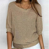 Luigia - Elegant Braided Knit Jumper