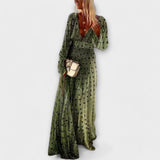Susana - Long Polka Dot Dress