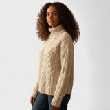Alice - Cashmere Jumper with Cable Pattern