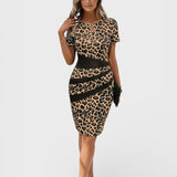 Fátima - Elegant Dress with Leopard Pattern