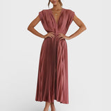 Paula - Elegant Pleated Dress