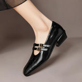 Marisol | Double-Strap Perforated Leather Mary Jane Pump
