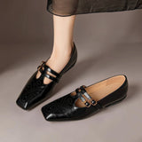 Marisol | Double-Strap Perforated Leather Mary Jane Pump