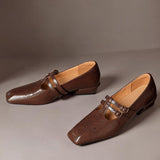 Marisol | Double-Strap Perforated Leather Mary Jane Pump