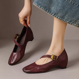 Quira | Round-Toe Mary Jane Flat