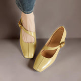 Viora | Genuine Leather Mary Jane Heels