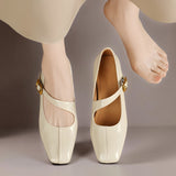 Viora | Genuine Leather Mary Jane Heels