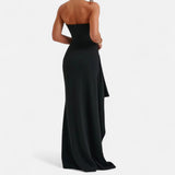 Ancienne Monde | Women's High-Slit Bustier Dress – Bold Elegance, Contemporary Evening Glamour