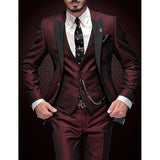 Men's Linen Suit - 3-Piece - Timeless Design for Every Occasion